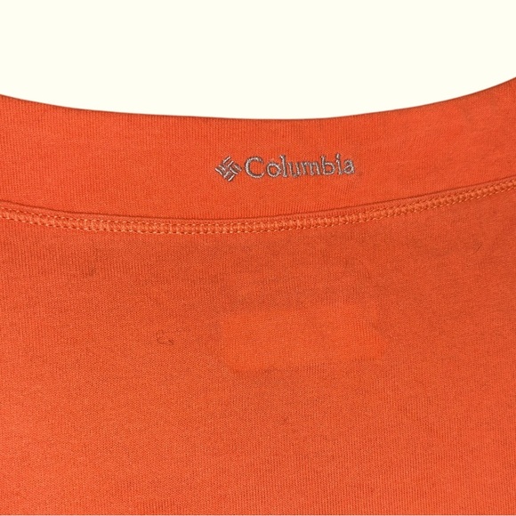 🌟 2for$30 Columbia Women Size XL Orange Cotton Short Sleeve Omni Free Shirt top - Picture 8 of 12